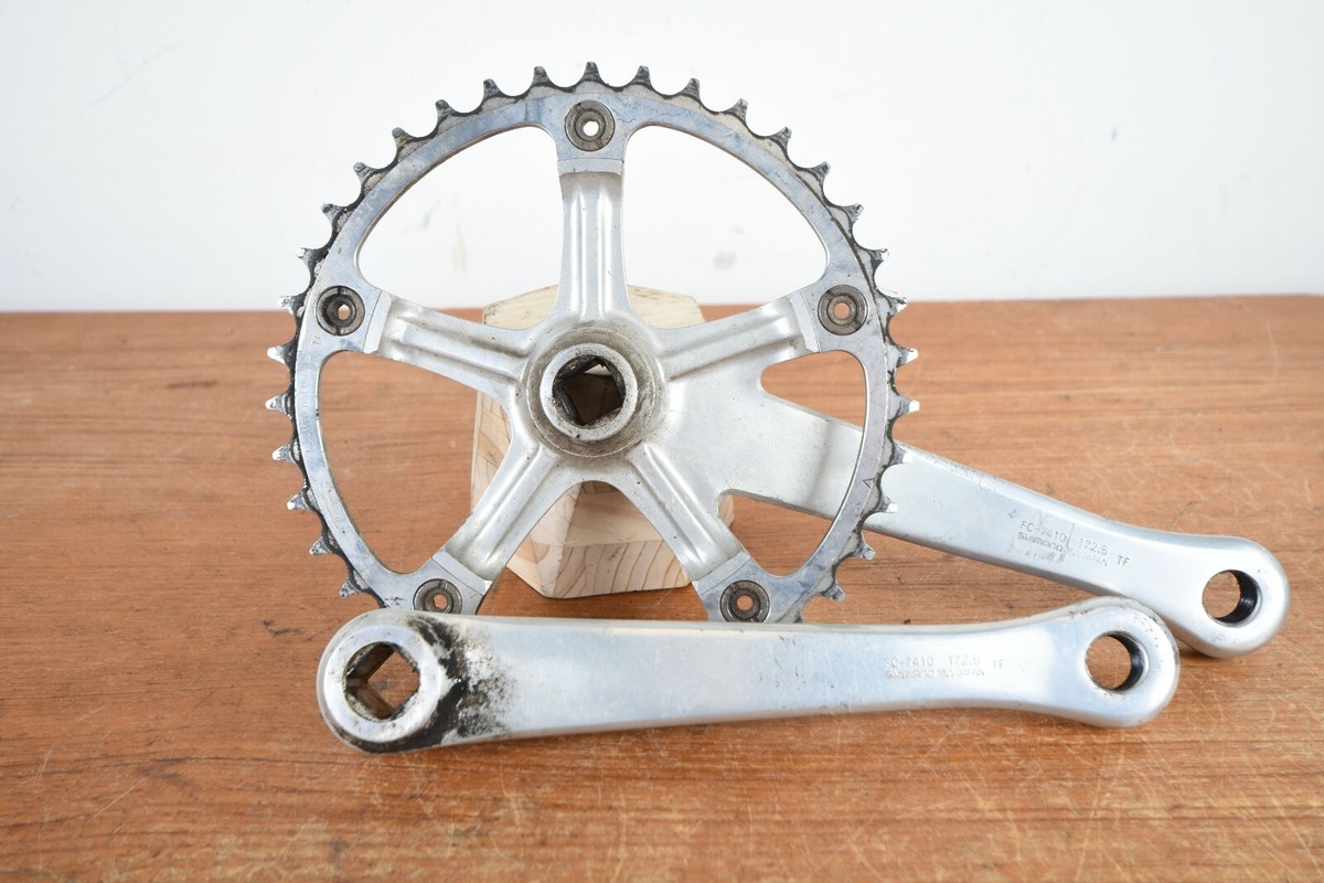 Vintage Shimano Dura-Ace FC-7410 Crankset 172.5mm W Chainring 39T