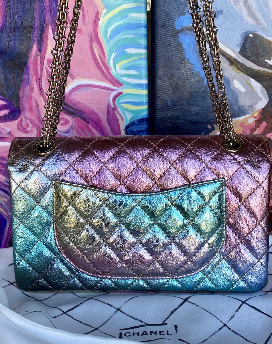 Chanel Rainbow Reissue 2.55 Handbag Size Medium Mulitcolor