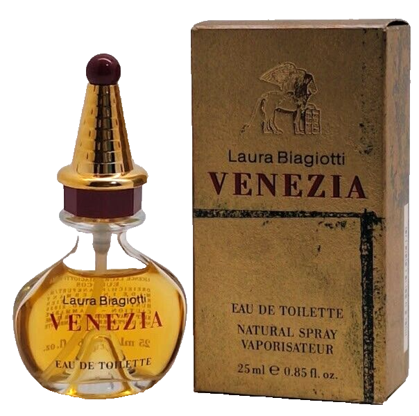 ❤️VENEZIA Laura Biagiotti Eau de Toilette 0.85oz 25ml,FIRST