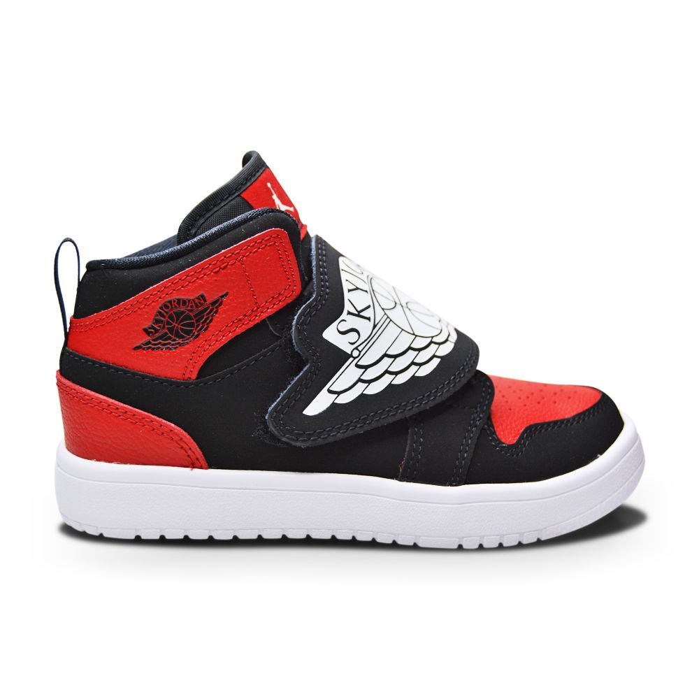 Kids Nike Sky Jordan 1 (PS) - BQ7197 001 - Black White Gym Red | eBay