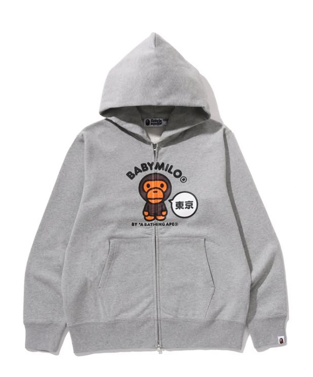 A BATHNIG APE Men's TOKYO BABY MILO ZIP HOODIE ( Japan Limited