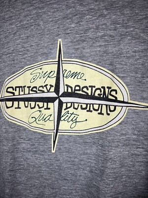 Stussy Supreme Quality Vintage 90s Longsleeve T-Shirt Size S Mens