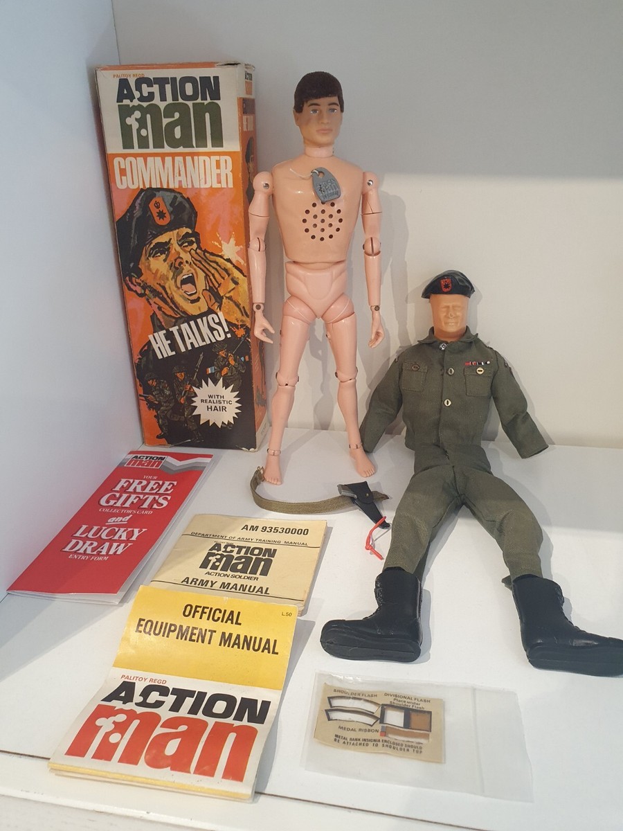 Gi Joe Vintage 1964-70 Action Man MIB Talking Commander, Rare! | eBay