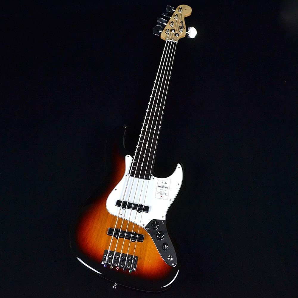 Fender Bass 5 String Made in Japan Hybrid II Jazz Bass V 3-Color