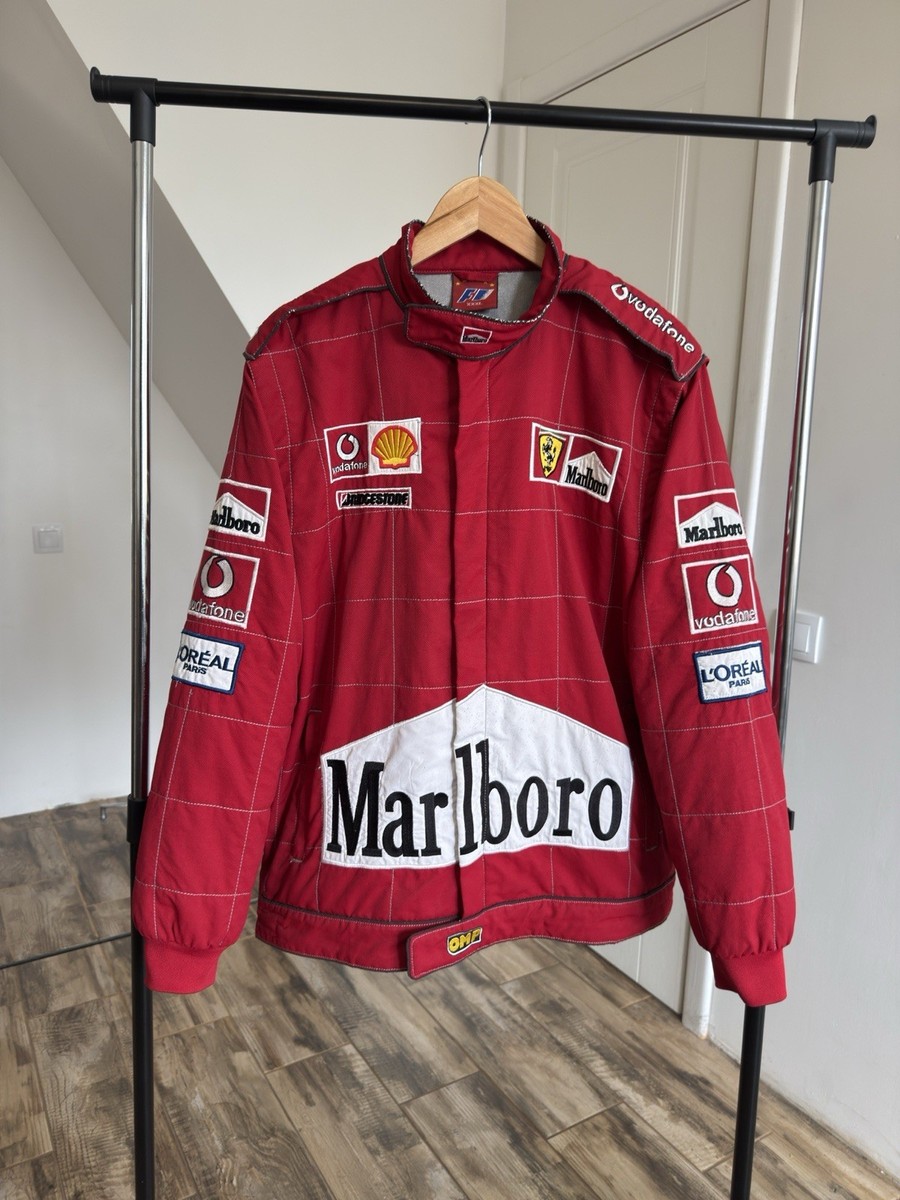 Ferrari×Marlboro ナイロンレーシングジャケット フルデコ Ferrari