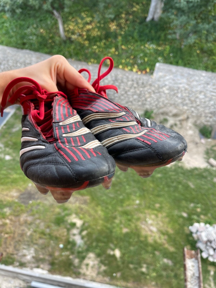2005 adidas predator absolute xtrx sg black/red rare football