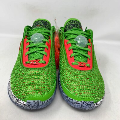 Nike Lebron XX 20 'Stocking Stuffer' Green Sneakers, Size 6Y / 7.5