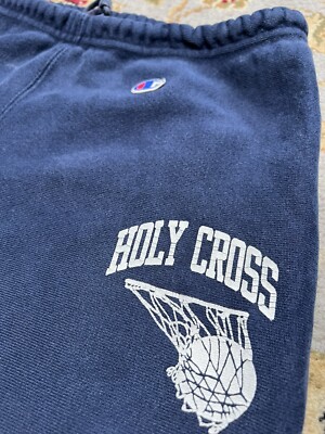 Vintage Holy Cross Champion Reverse Weave Sweatpants 1990s Large