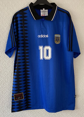 Argentina 1994 World Cup USA Away Shirt Maradona 10 Iconic Jersey