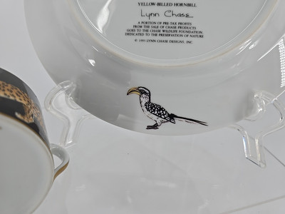Vtg SIGNED Lynn Chase Jungle Jaguar 1988 Cup & Plate! | eBay