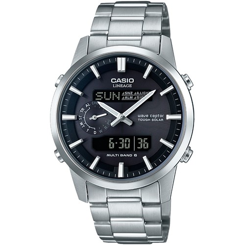 CASIO LINEAGE LCW-M100DE-1A3JF Stainless Steel Radio Solar Watch
