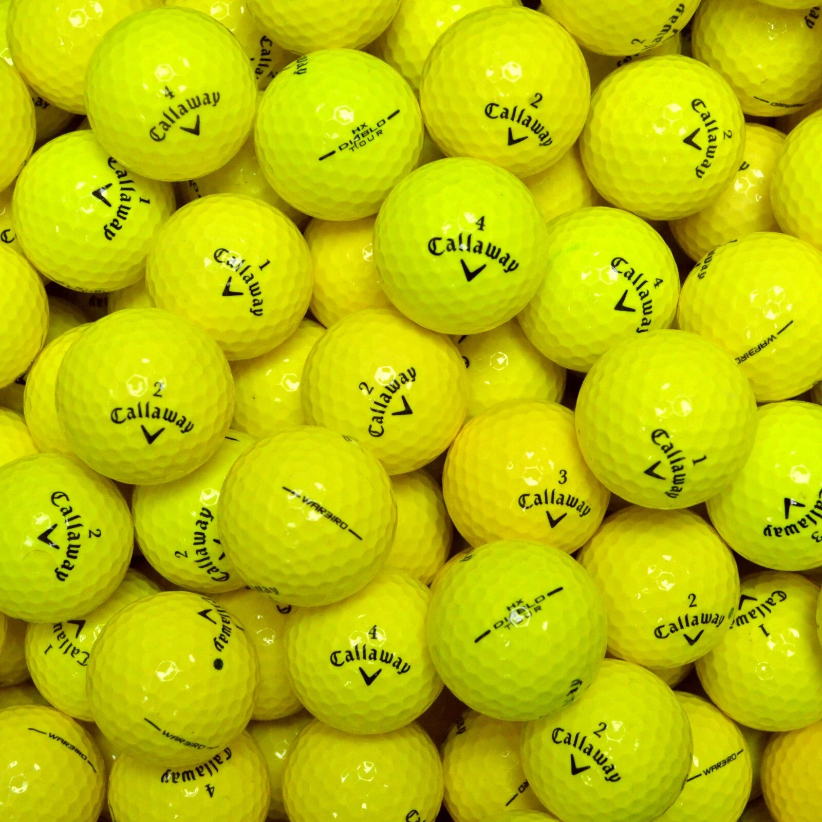 24 Mixed Golf Balls Pearl Grade A Titleist Callaway Coloured Optic