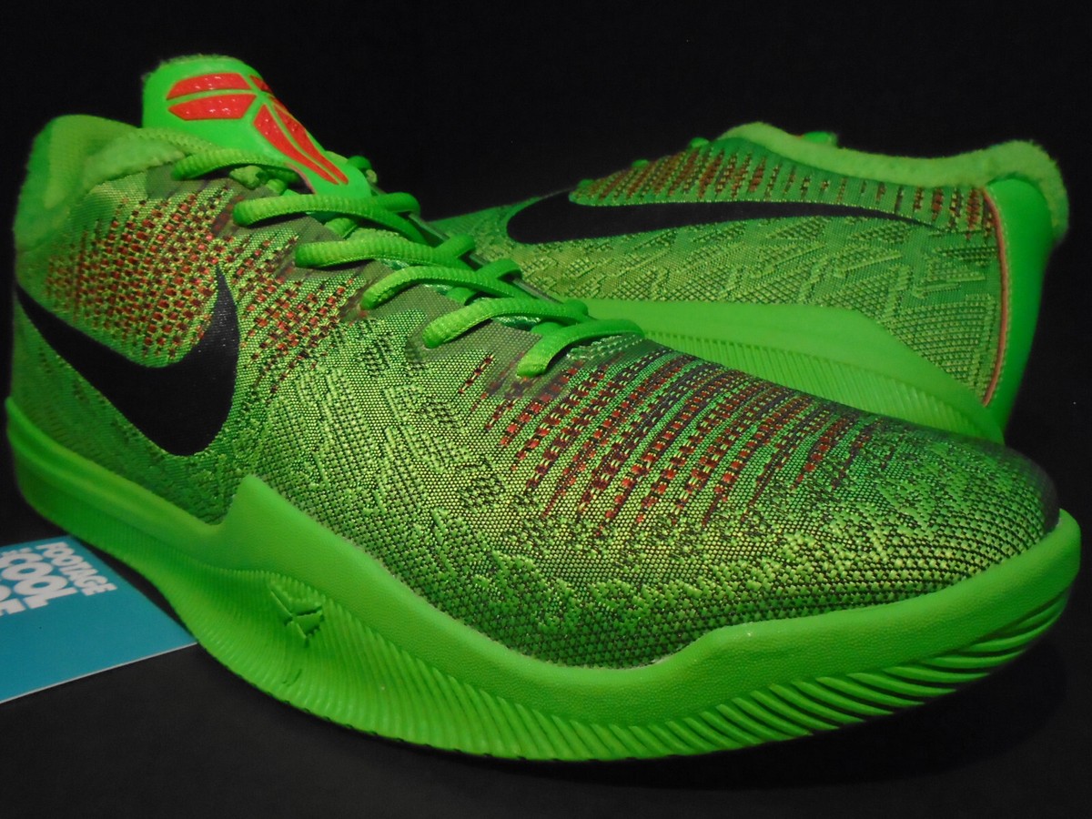 NIKE ZOOM KOBE MAMBA RAGE GRINCH ELECTRIC GREEN BLACK VOLT PROTRO
