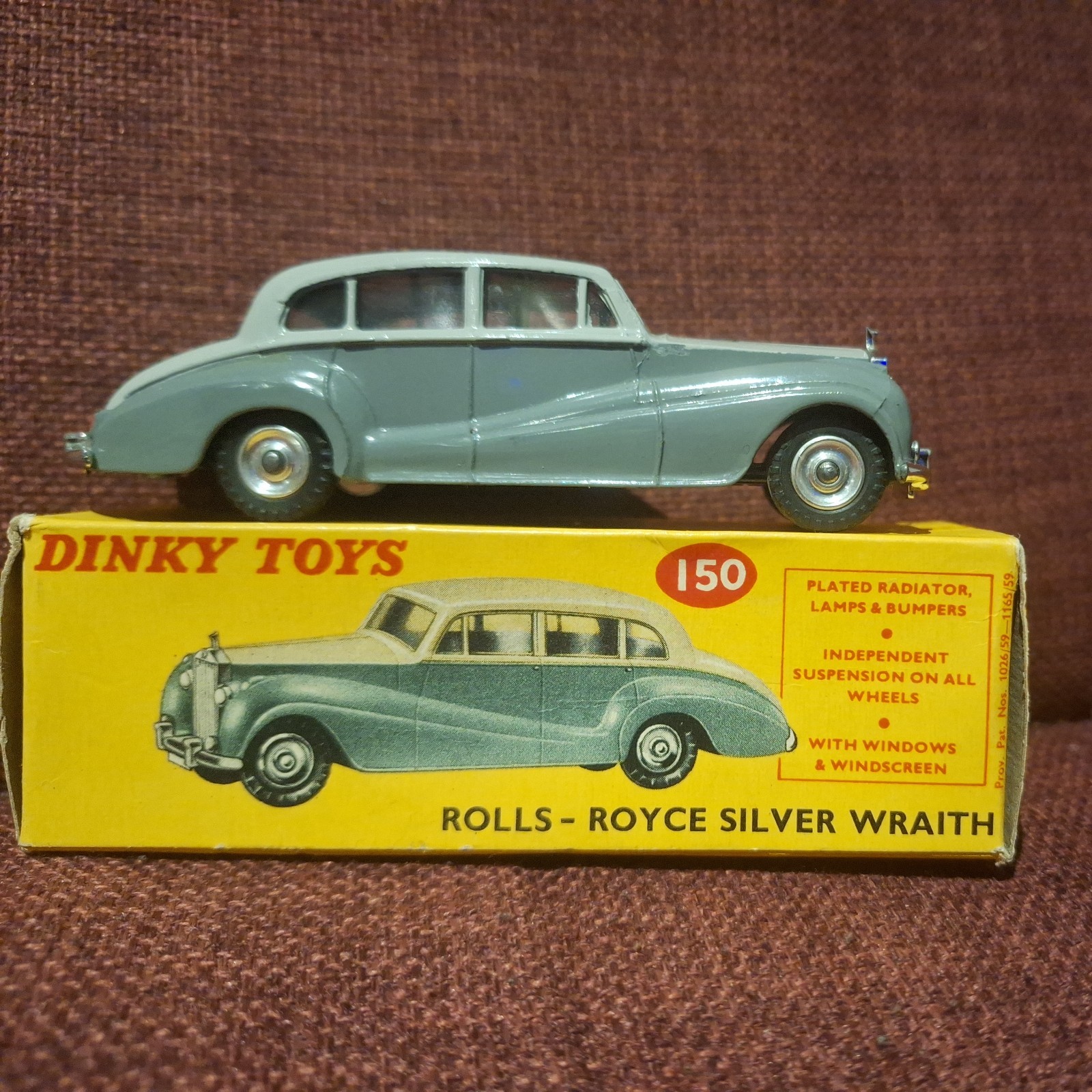 DINKY TOYS150ロールスロイス シルバーレース DINKY TOYS150