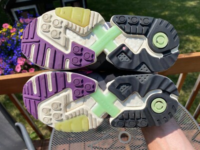 Adidas Ninja Time ZX Torsion Shoes Gray Purple FW9831 Mens Size 8