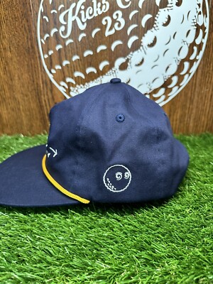 Malbon Golf Trophy Collection Trophy Rope Hat Navy Blue Buckets