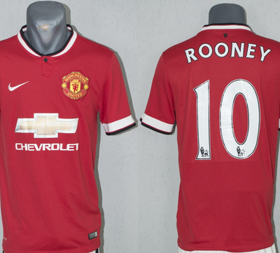 Manchester United Rooney Jersey 2014/2015 Football Soccer Shirt