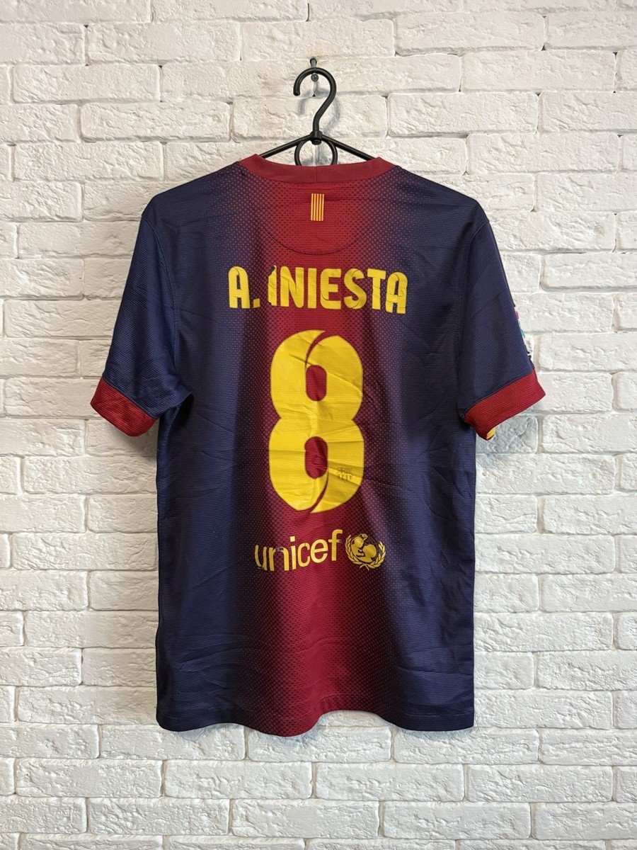 FC Barcelona A. Iniesta 8番 DRI-FITシャツ S FC Barcelona A