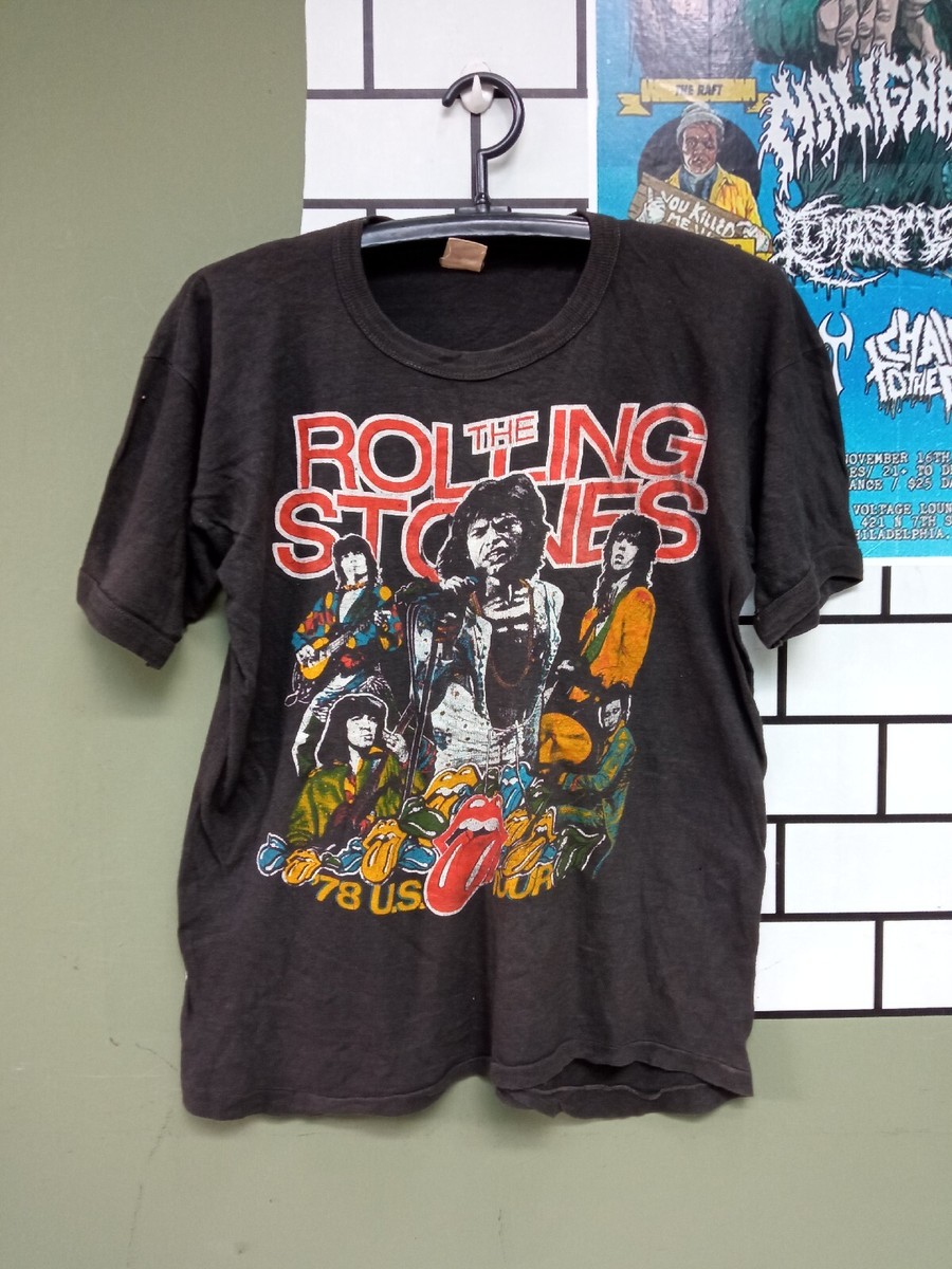 The Rolling Stones 70s vintage t shirt Us Tour 1978 Rock Band