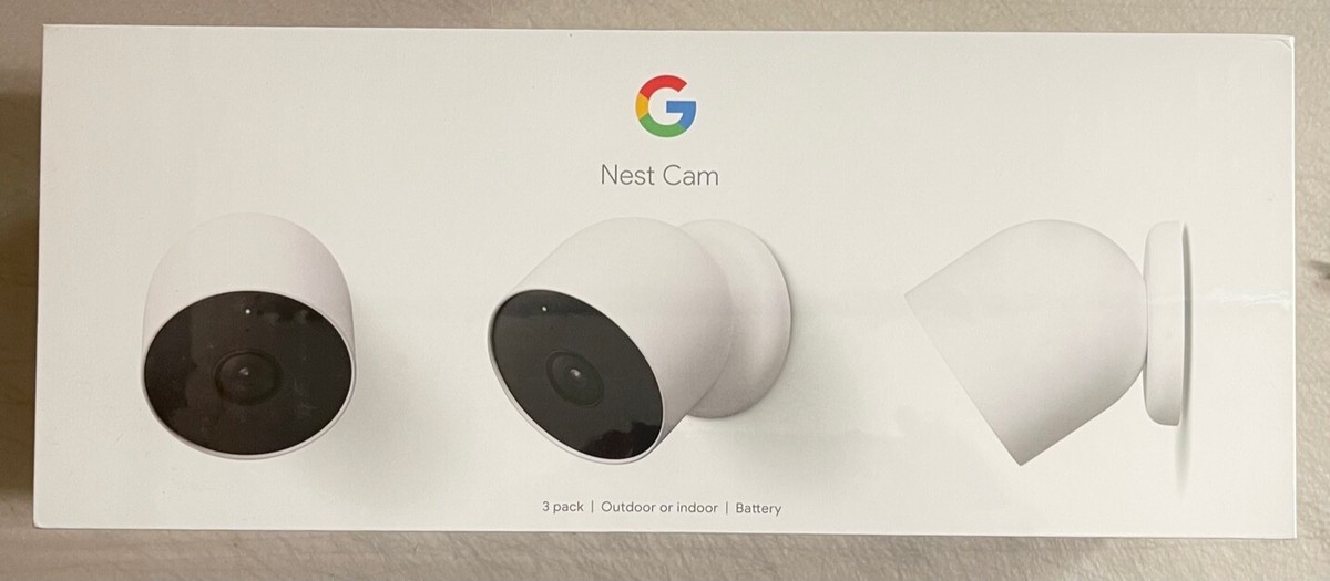 3 Pack Google Nest Cam Battery Outdoor Or Indoor Wireless Security