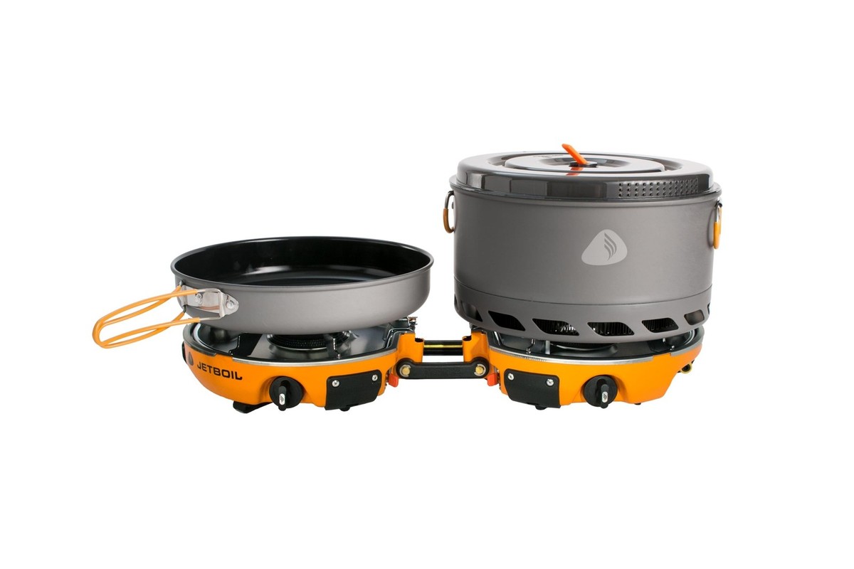 Jetboil Genesis Basecamp Backpacking and Camping Stove Cooking
