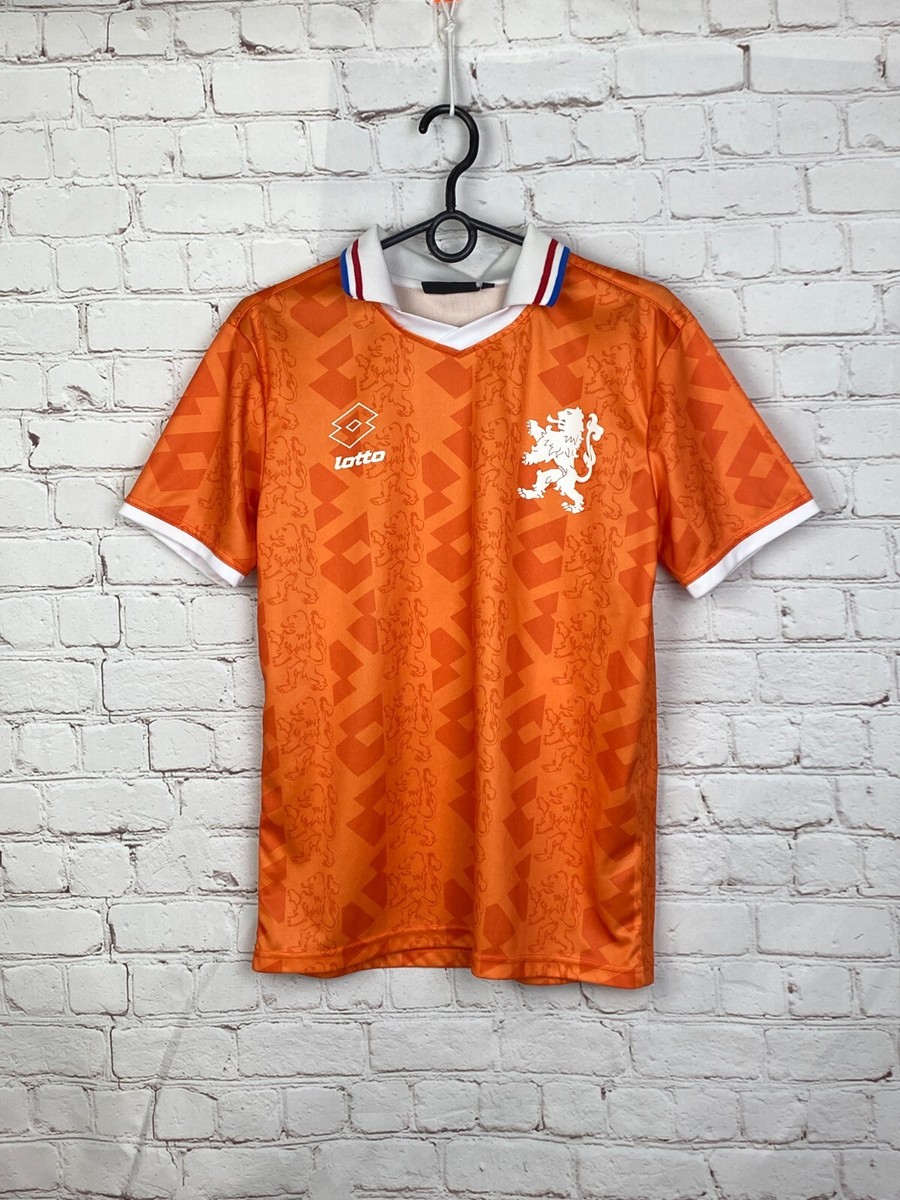 希少・イタリア製】オランダ代表 ユニフォーム 90s lotto 透かし柄 L