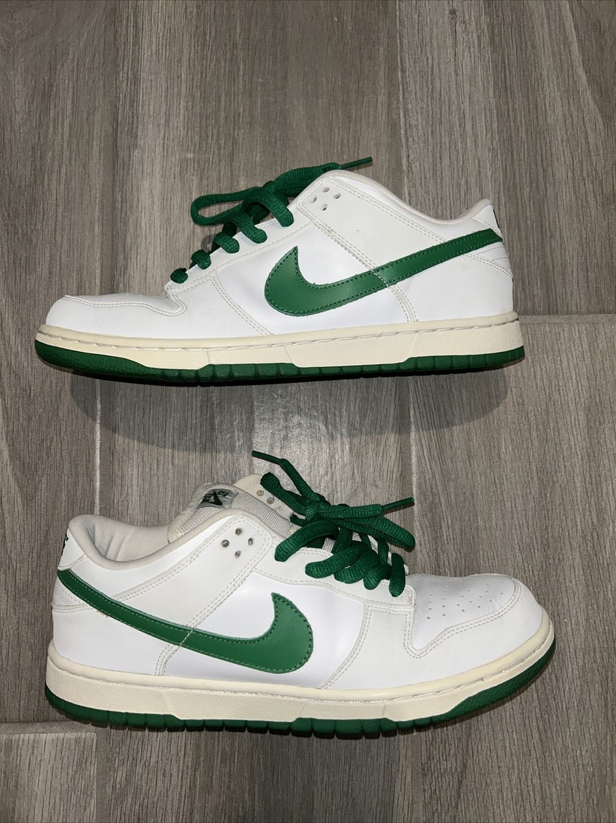 Size 10 - Nike SB Dunk Low Pro White Classic Green 2004 | eBay
