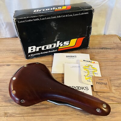 Brooks B15 Swallow Titanium Rail Saddle Brown Low Mileage | eBay