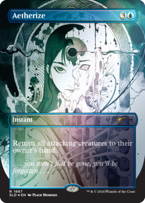 Magic the Gathering MTG Secret Lair - Featuring: Peach Momoko Foil