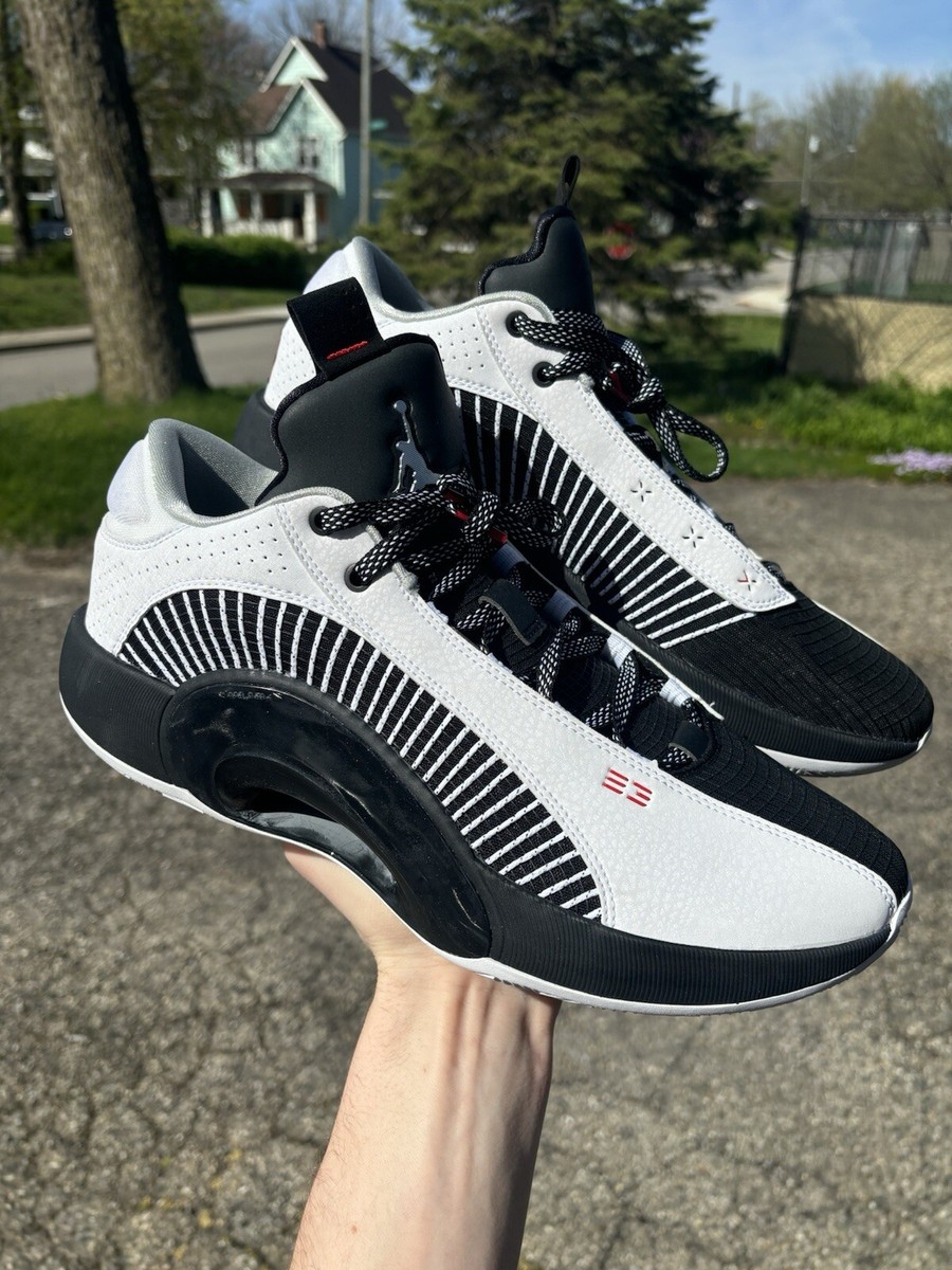 Size 13.5 - Air Jordan 35 Low White Black for sale online | eBay