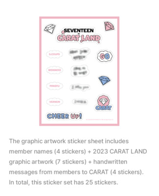 SEVENTEEN CARAT LAND 2023 Official Merch Hoodie Trading Card 7th