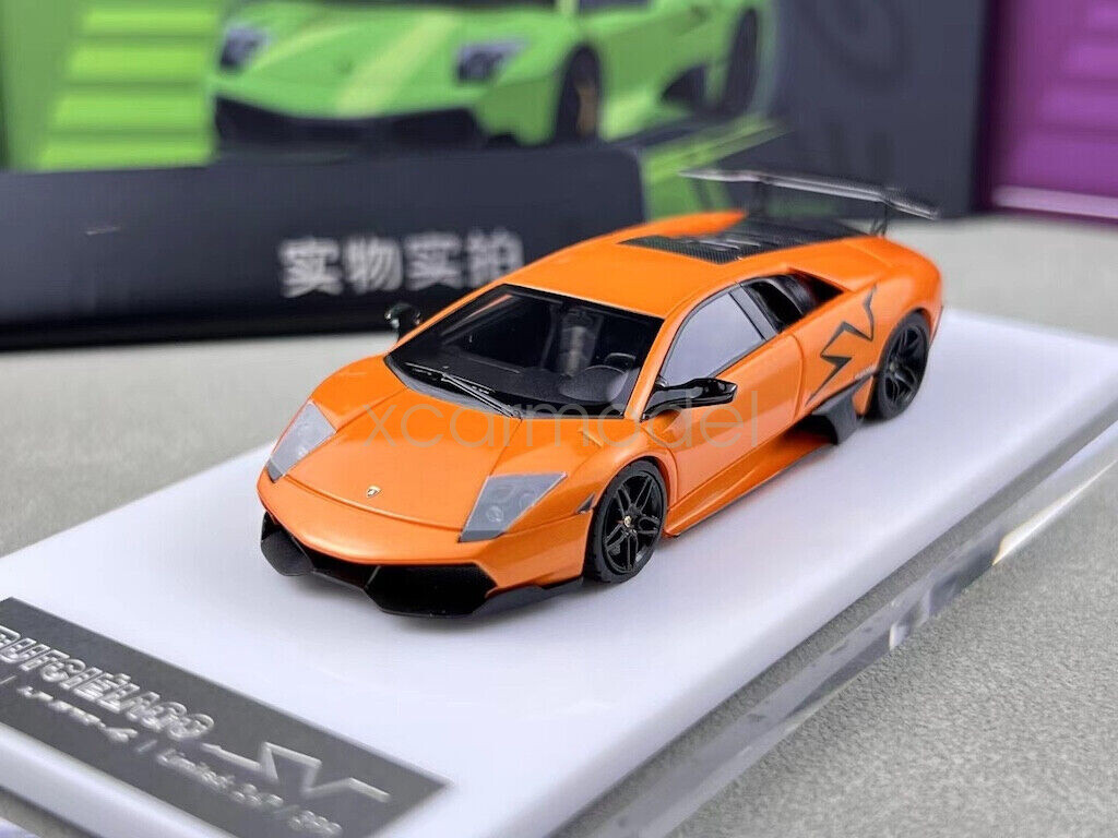 CL 1:64 Orange Murcielago LP670-4 SV Racing Sports Model Diecast