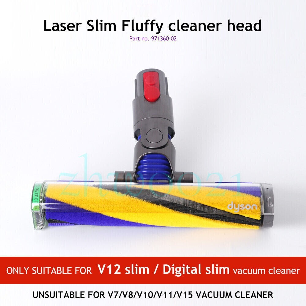 Dyson V12 Detect Laser Slim Fluffy Cleaner Head 971360-02 for