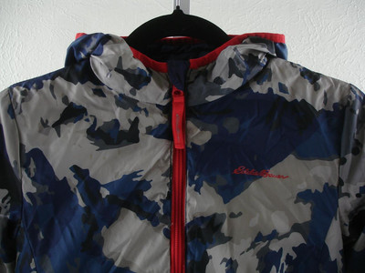 Kids Boys Girls XS Eddie Bauer Down Reversible Parka Jacket Coat