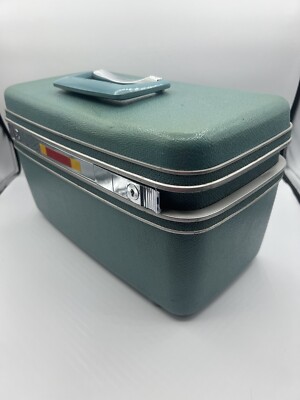 Vintage Samsonite Silhouette Train Case Luggage Blue Color