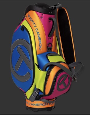 Scotty Cameron Staff Bag 2023 Tour Blue/Orange/Lime/Pink Brand New