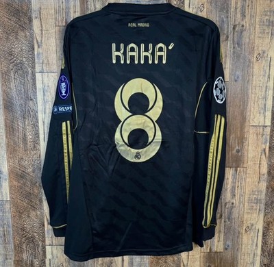 Real Madrid 2011-12 Away Long Sleeve Soccer Jersey KAKA #8 Men's M