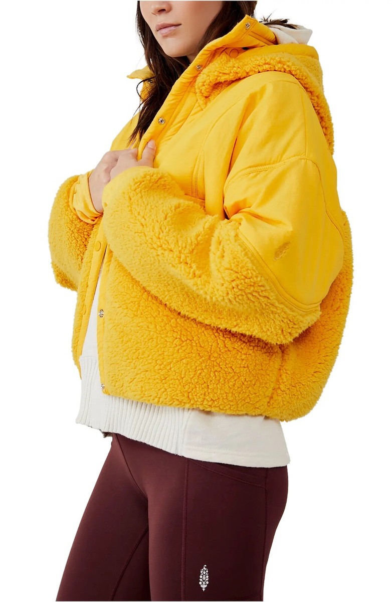 NWT Free People Movement Adventure Awaits Sherpa Fleece Jacket Sz