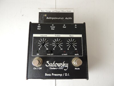 Sadowsky Bass Preamp/DI EQ Effects Pedal Free US Shipping | eBay