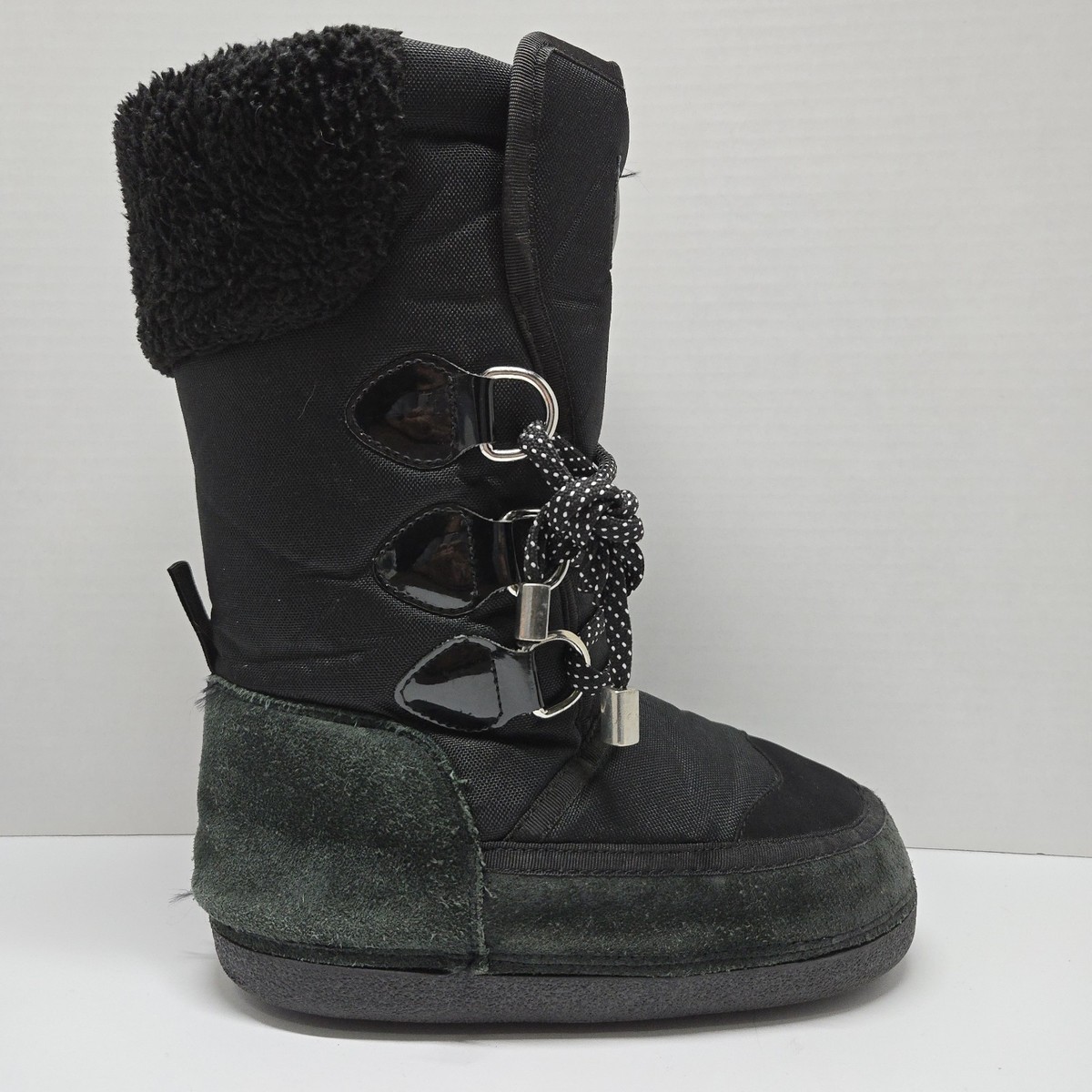 Dsquared2 Black Suede Fur Snow Boots Sizes EU 35-37 US 5-7 | eBay