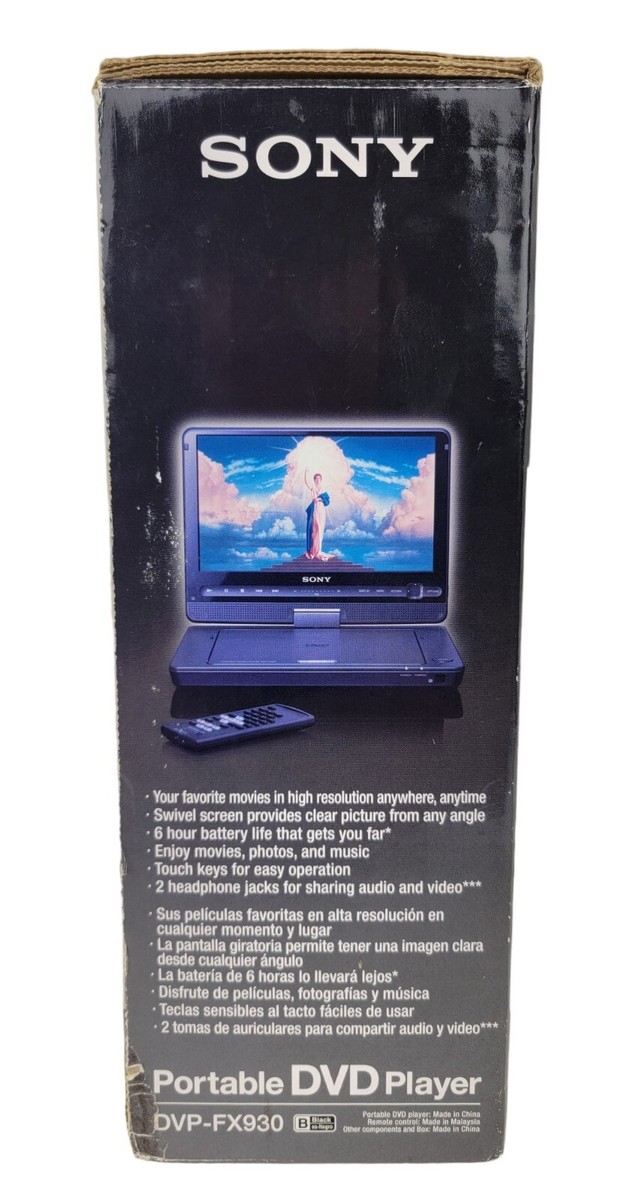 Sony Portable DVD Player DVP-FX930 Hi-Resolution 9