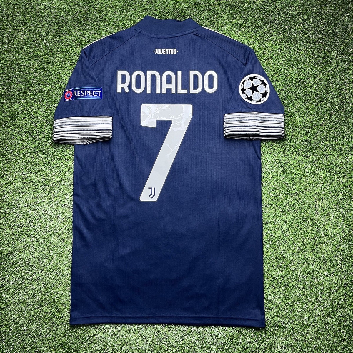 2020 2021 Juventus Ronaldo Adidas Jersey Shirt Kit Small UCL Blue