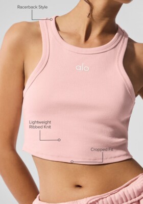 Alo yoga Aspire Tank in Pink Quartz #Large #New with Tag | eBay