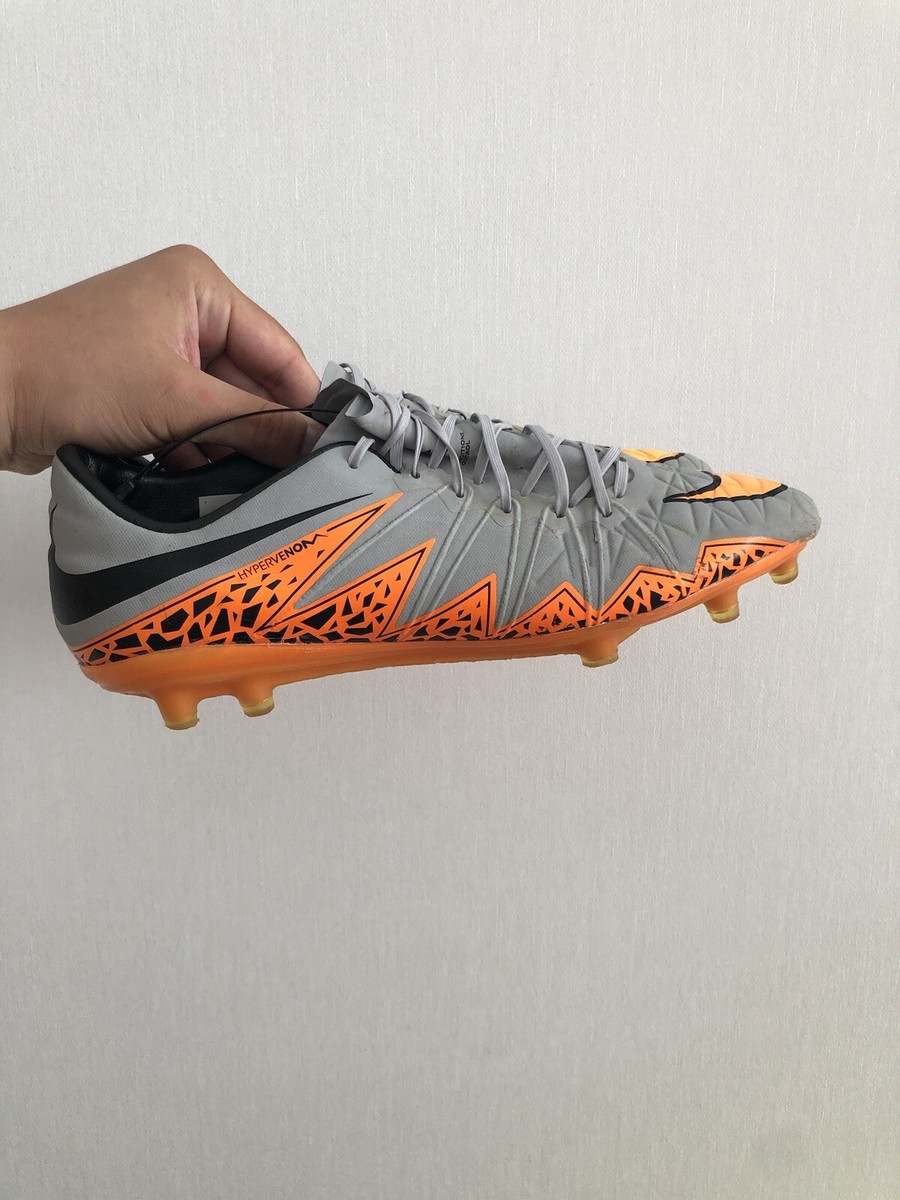 Nike Hypervenom Phinish Orange Gray ACC Football Boots Cleats US9