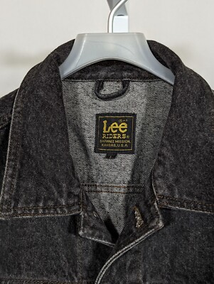 Lee Riders MR Vtg Shawnee Mission Kansas USA Black Denim Jean