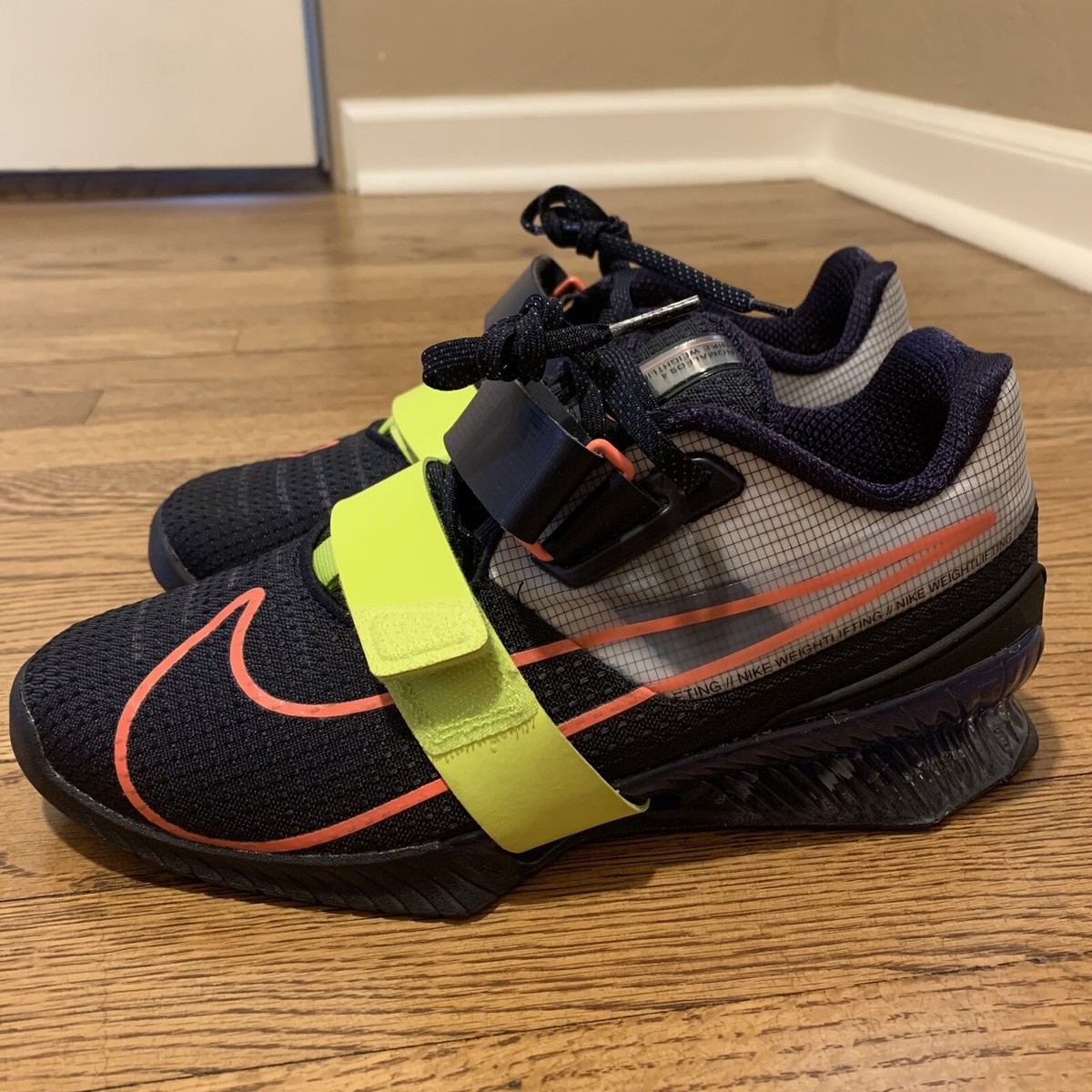 Nike Romaleos 4 Blackened Blue Cyber 2021 Men's Size 7.5 / Women's