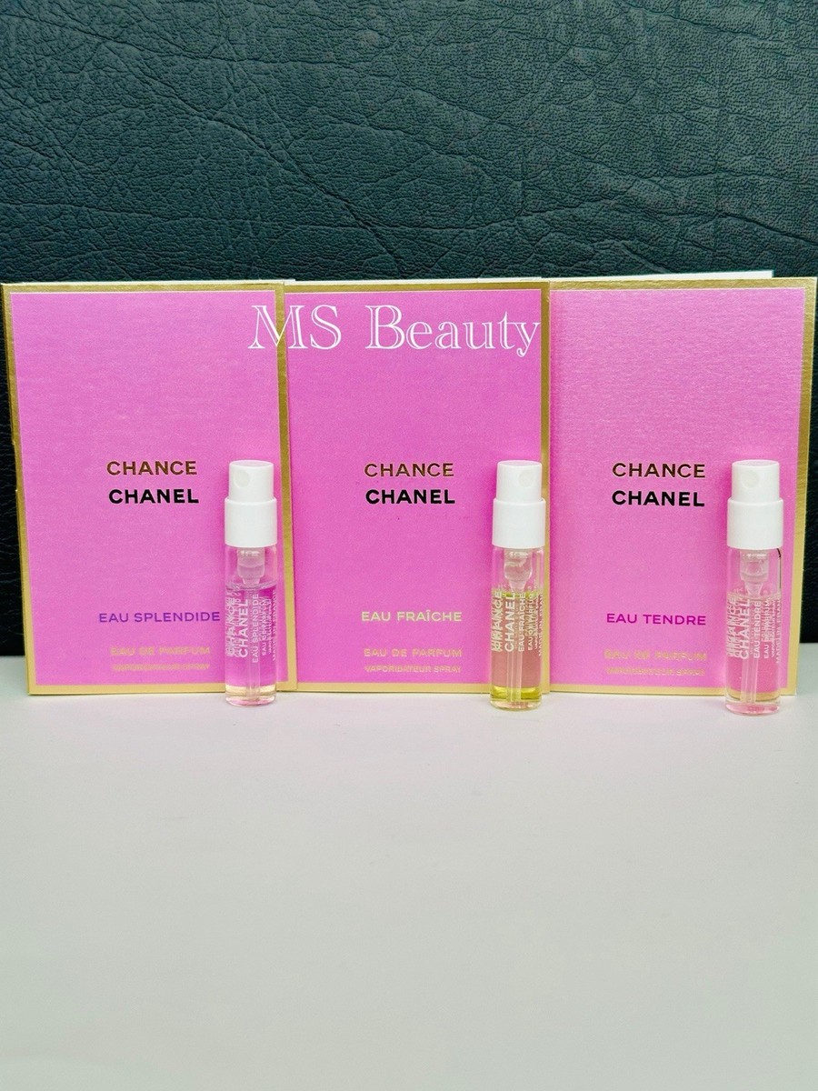 CHANEL CHANCE Perfume Collection Sample Vials Spray 1.5ml (3pcs