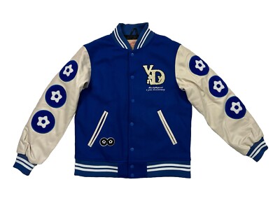 VANDY THE PINK Insulated Varsity Jacket Men's Small Blue Jacket