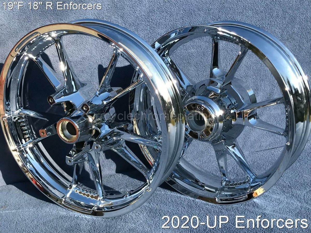 Harley Chrome Street Glide FLHX Enforcer Wheels 2020-23 Rims