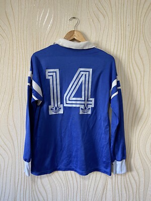 ADIDAS 80s 90s VINTAGE FOOTBALL SHIRT SOCCER JERSEY ADIDAS LONG